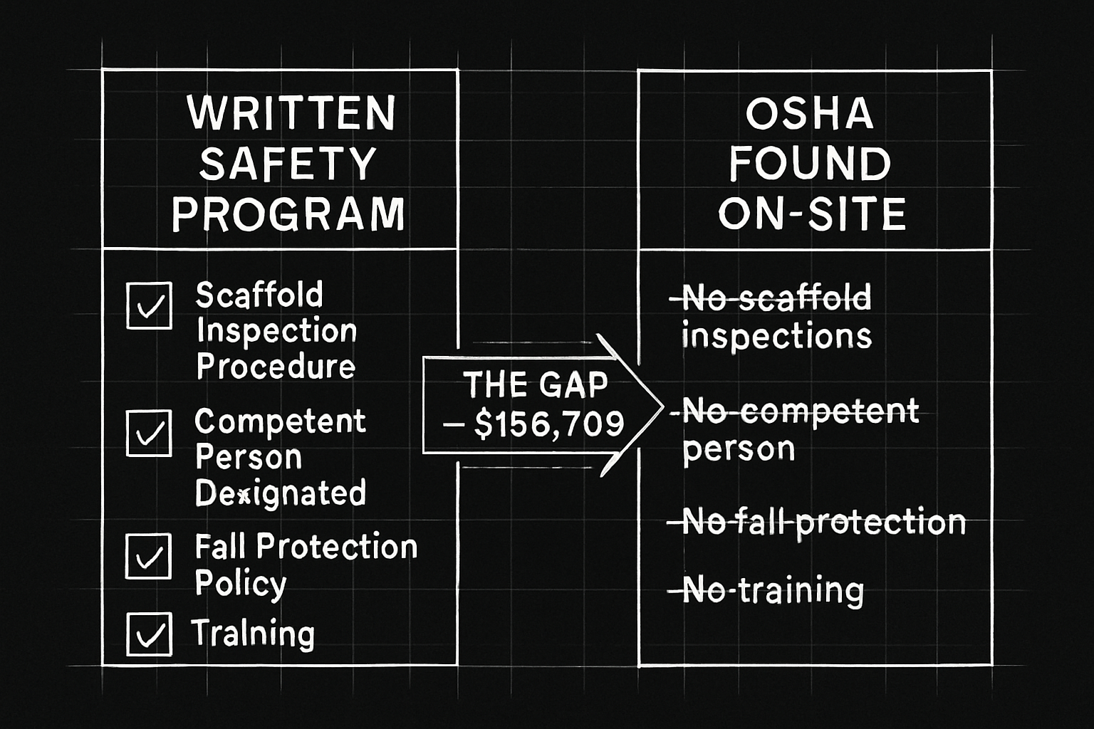 What OSHA Found On-Site vs. What the Safety Program Said