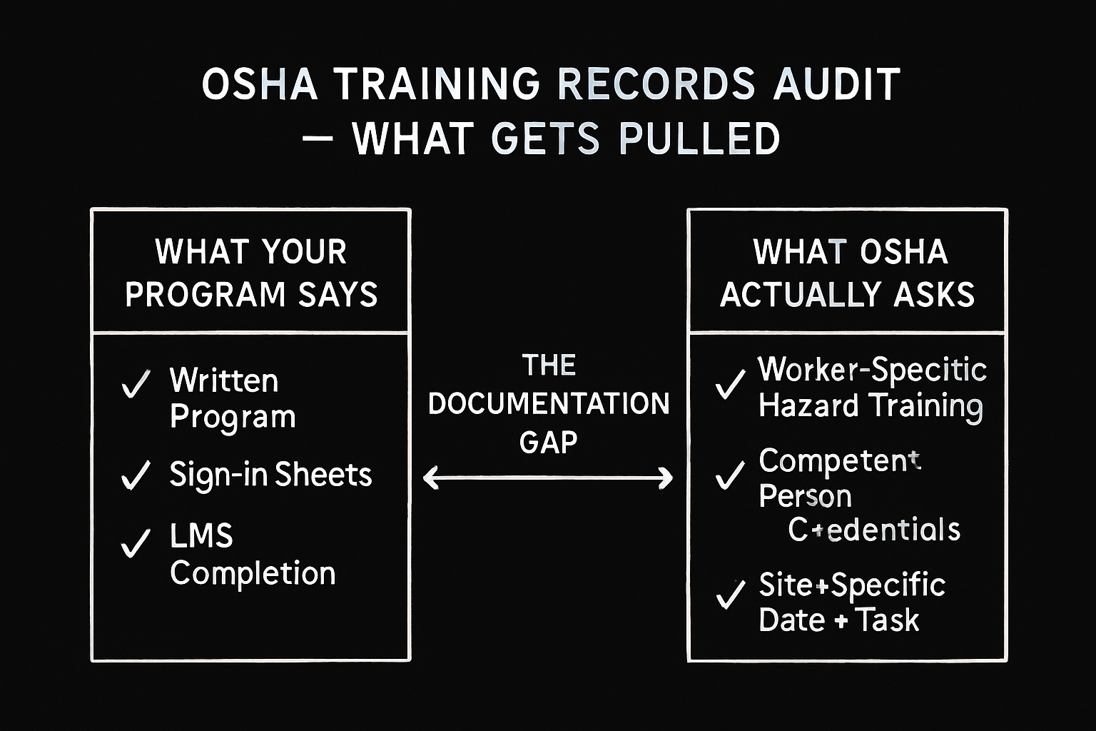 What OSHA Finds When a Worker Gets Hurt and Training Records Are Gone